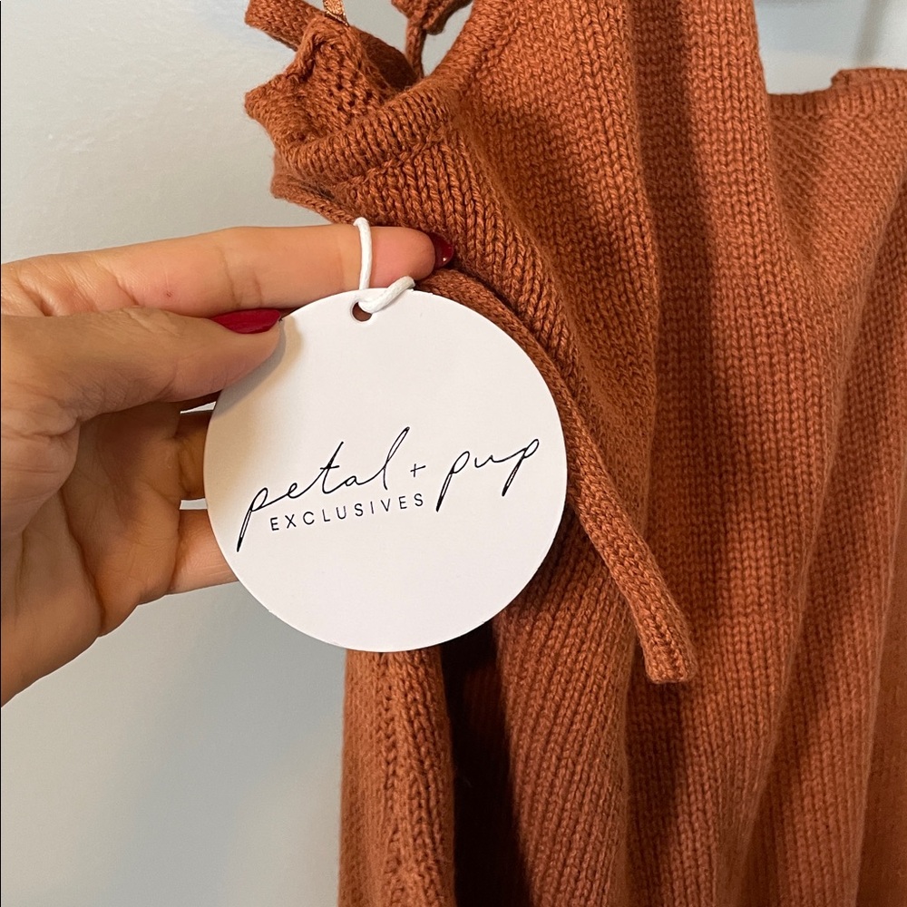 Petal and Pup Hailey Tie Back Cut Out Waist Knit Dress - Picture 11 of 12